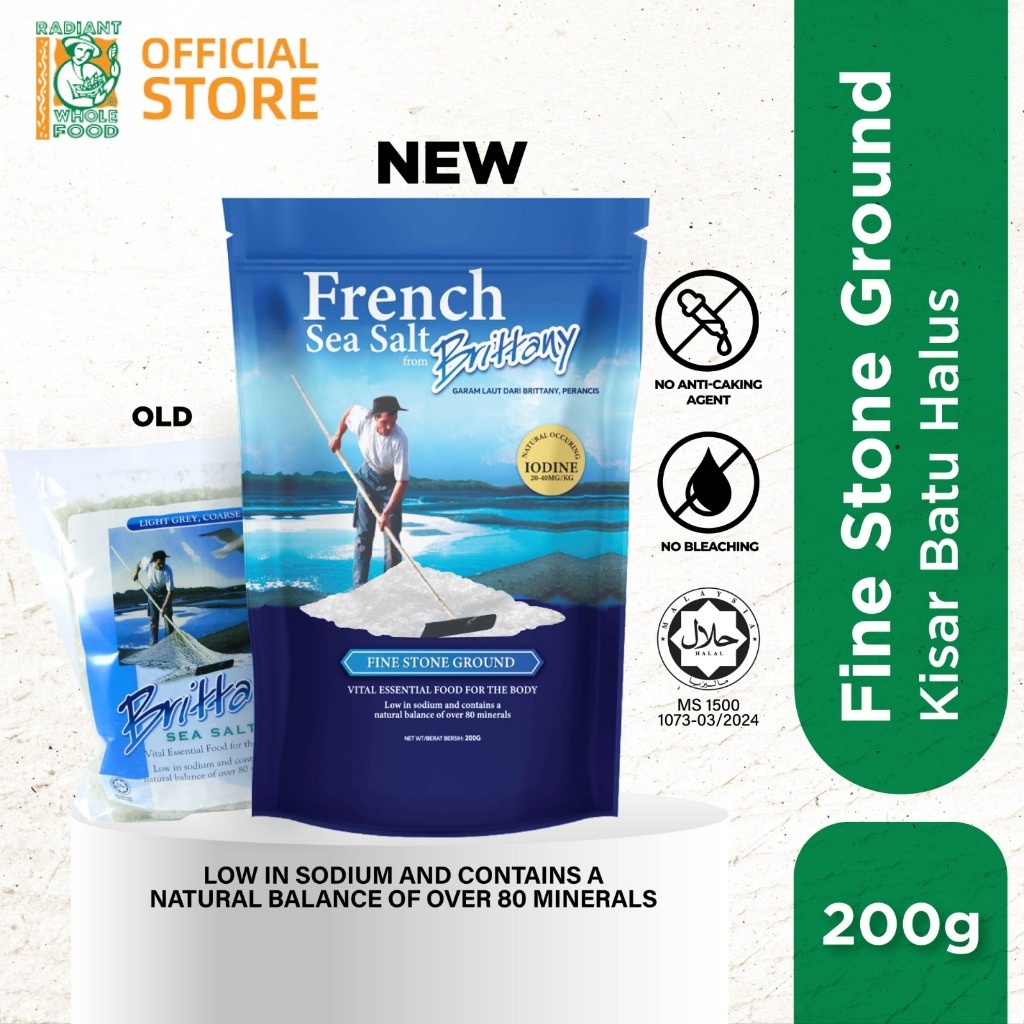Radiant Brittany Sea Salt Fine (200g)