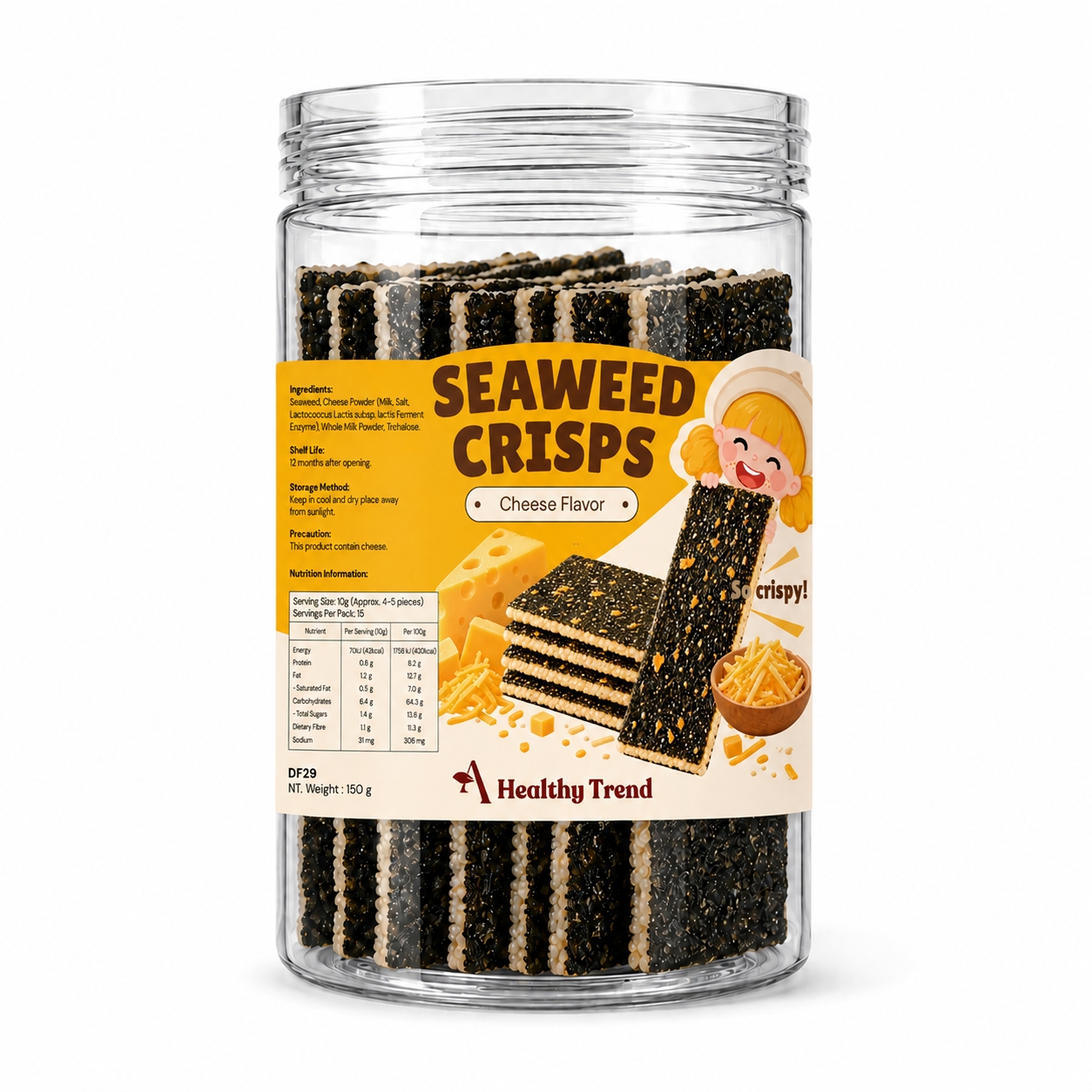 Seaweed Crisps with Cheese Flavor (150g) image