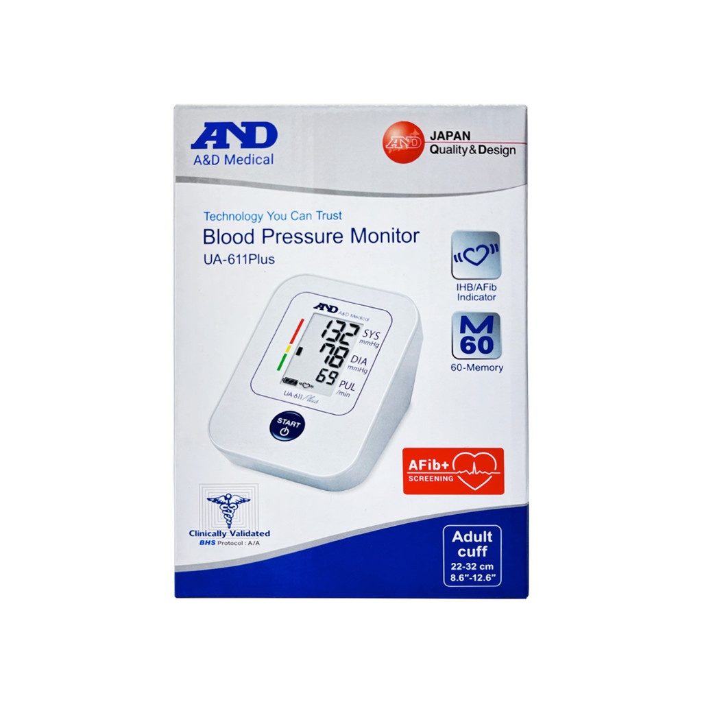 AND Medical UA 611 PLUS Upper Arm Blood Pressure Monitor image