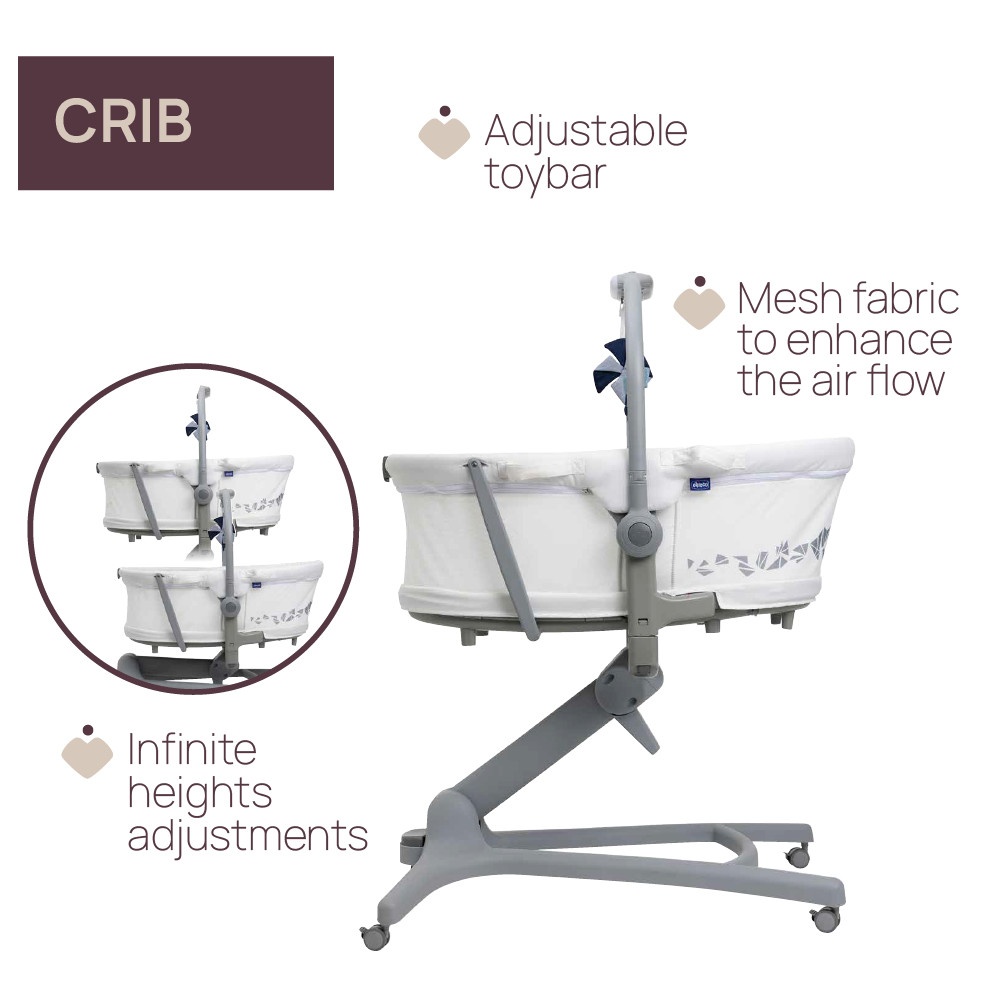 Baby Hug 5 In 1 Pro Baby Crib Katil Newborn image