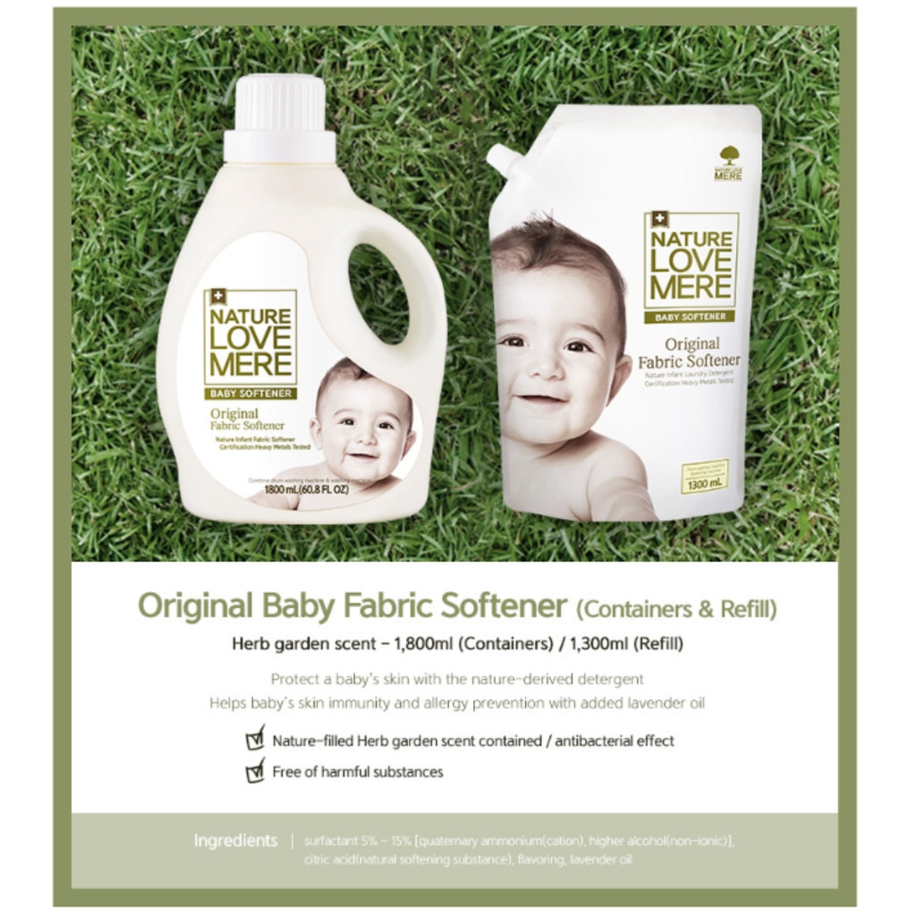 NATURE LOVE MERE Original Baby Fabric Softener 1300ML
