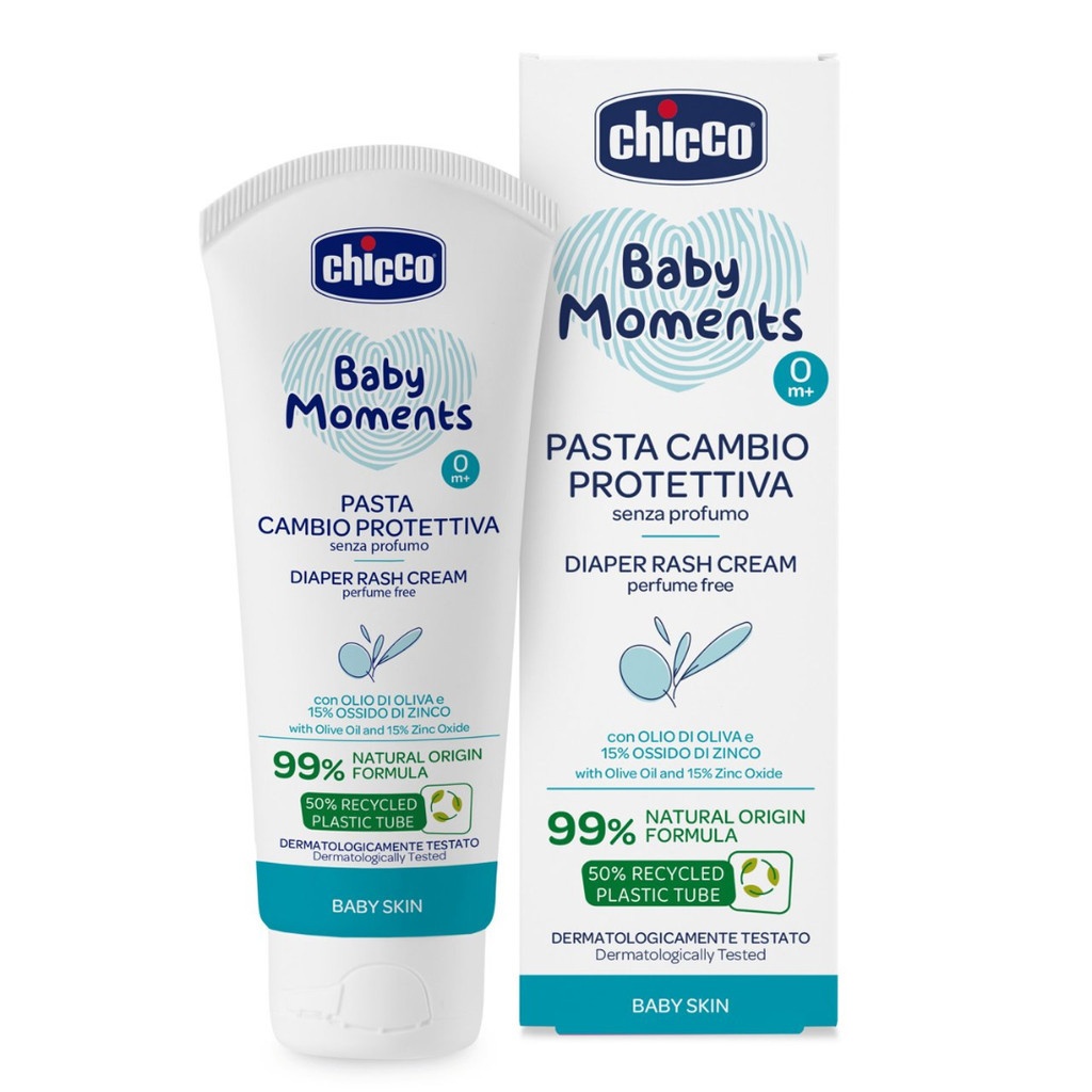Chicco Baby Moments Diaper Rash Cream (100ml) image