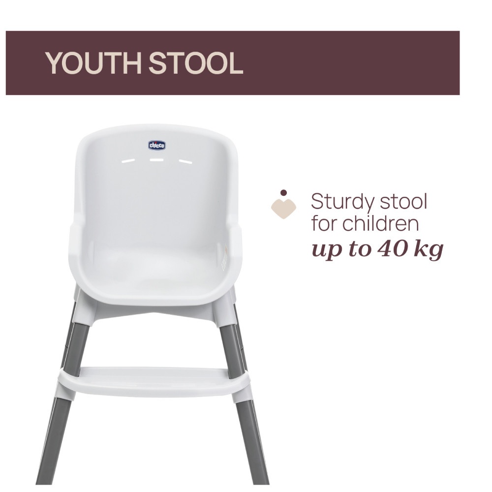 Chicco Polly Zest Highchair Moon Grey image