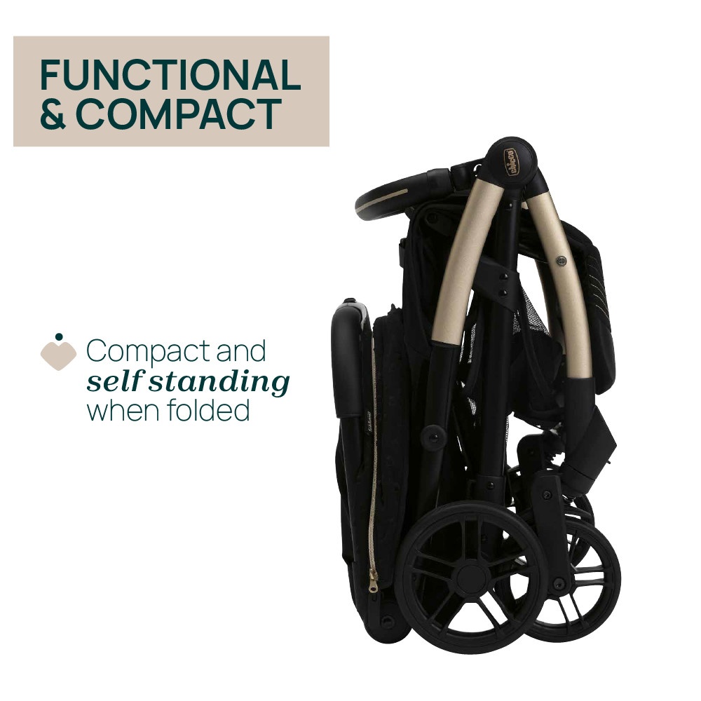 Chicco Goody XPlus Black Re Lux Auto Fold Stroller image