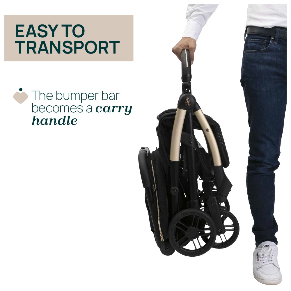 Chicco Goody XPlus Black Re Lux Auto Fold Stroller image