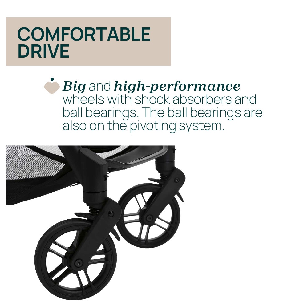 Chicco Goody XPlus Black Re Lux Auto Fold Stroller image