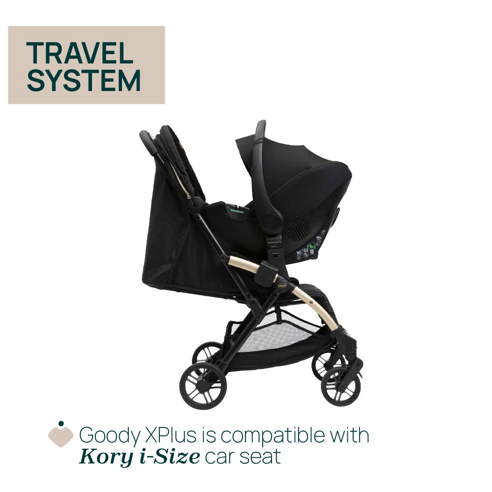 Chicco Goody XPlus Black Re Lux Auto Fold Stroller image