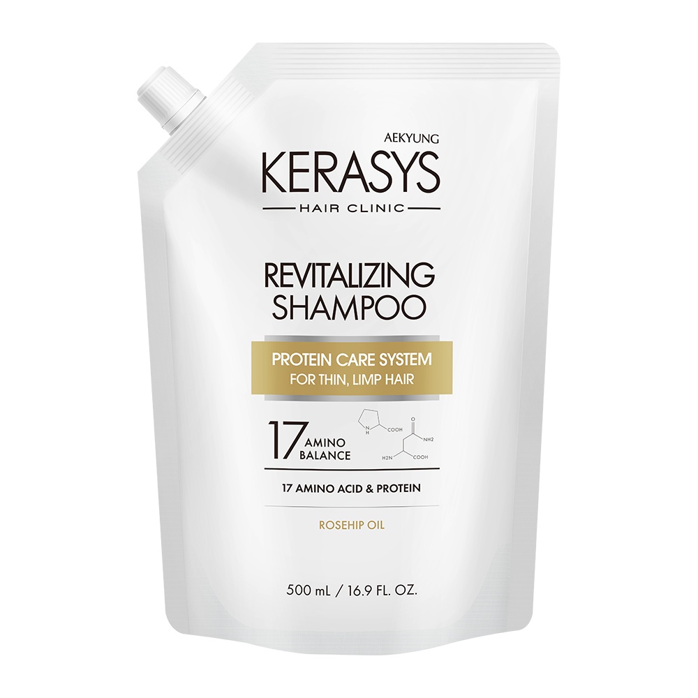 Kerasys Enhanced-Elasticity Revitalizing Shampoo Refill Pack (500ml)