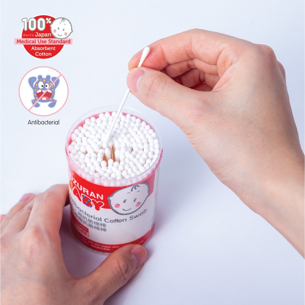 Suzuran Baby Antibacterial Cotton Swab (180 Pcs)
