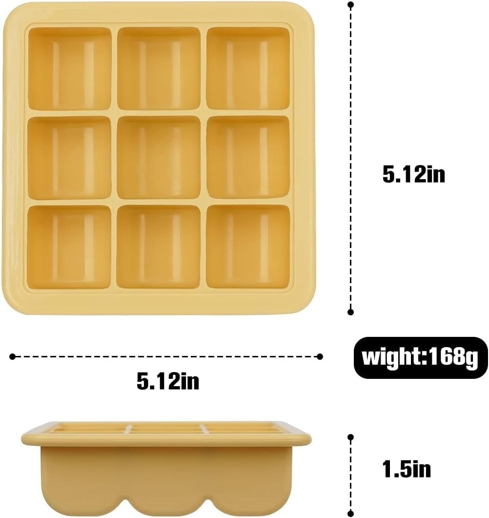Haakaa Baby Food And Breast Milk Freezer Tray - 9 compartments Pea Green