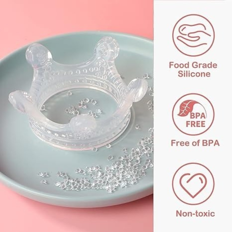 Haakaa Silicone Crown Teether - Amber(Brown)