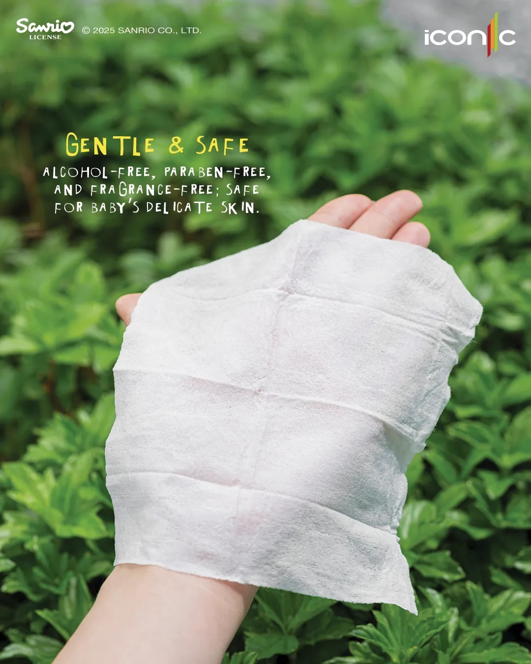 Sanrio Baby Wipes Cinnamoroll 8'S x 8 [Pocket-Sized]