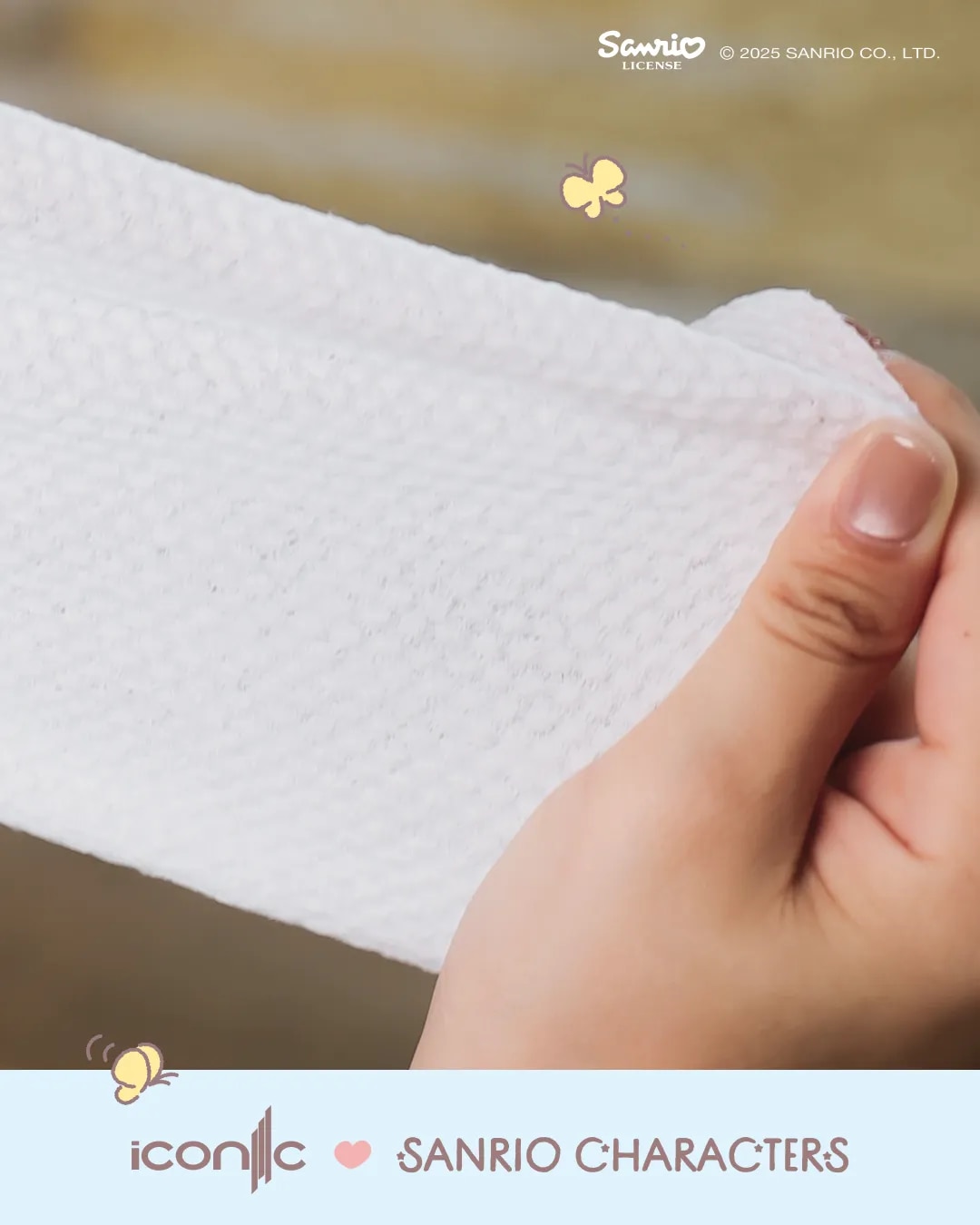 Sanrio Baby Wipes Sanrio Characters 20'S x 3