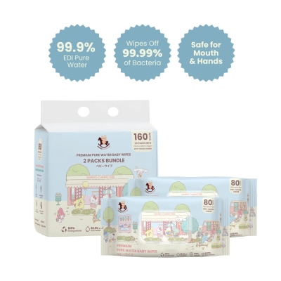 ICONIC Sanrio Baby Wipes Sanrio Characters 80'S x 2