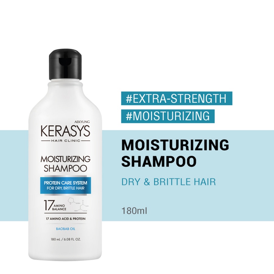 Kerasys Extra-Strength Moisturizing Shampoo (180ml)