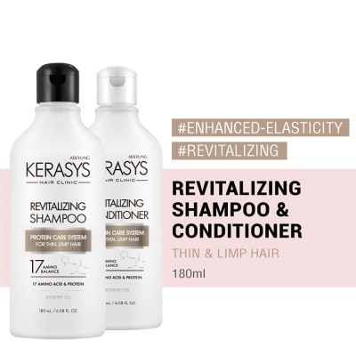KERASYS - Kerasys Enhanced-Elasticity Revitalizing Shampoo & Conditioner (180ml)