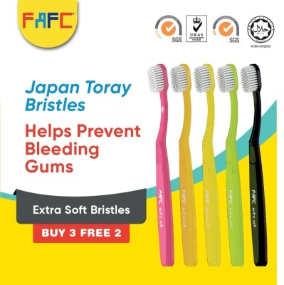 FAFC FAFC Compact Extra Soft Adult Toothbrush [Buy 3 Free 2]