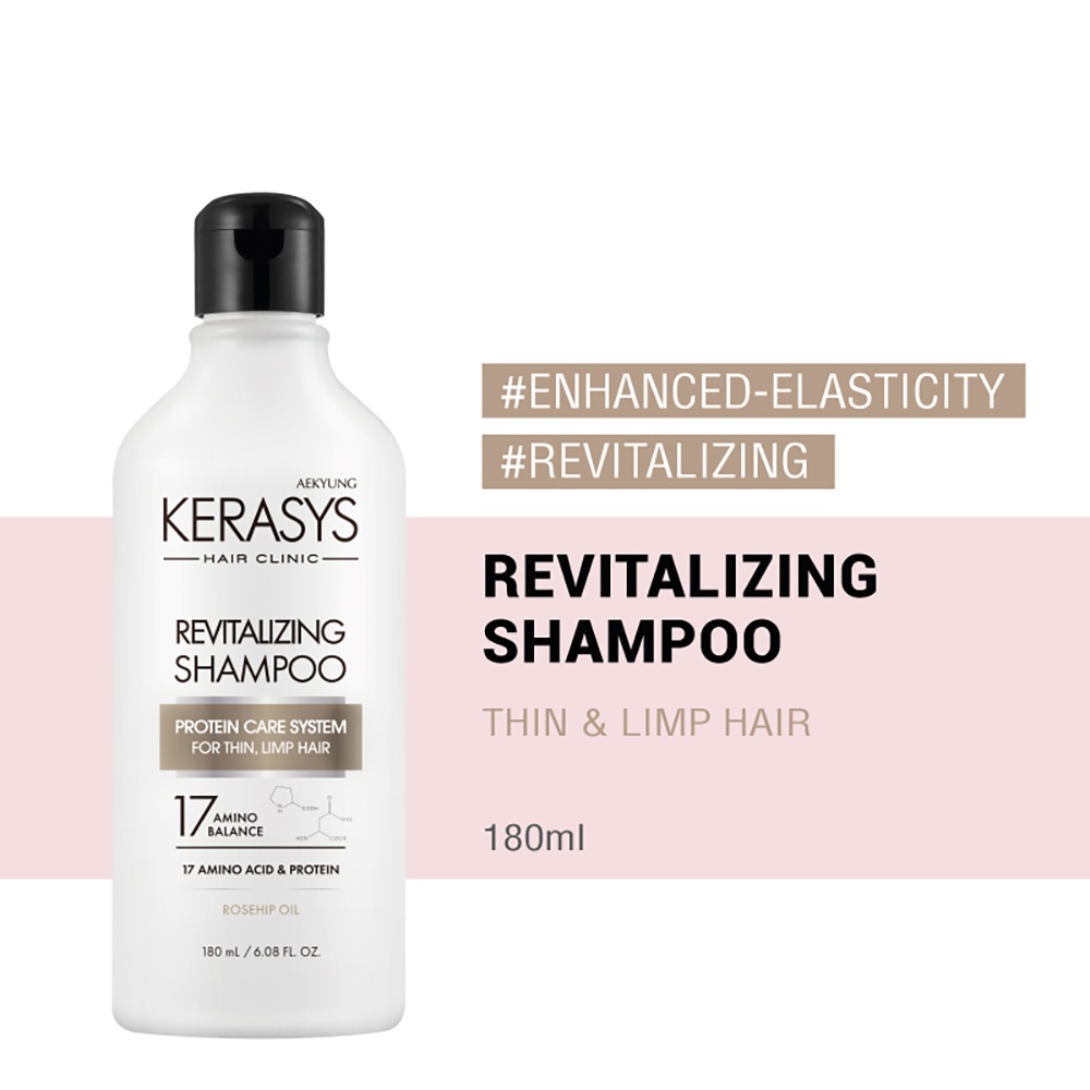 Kerasys Enhanced-Elasticity Revitalizing Shampoo (180ml)