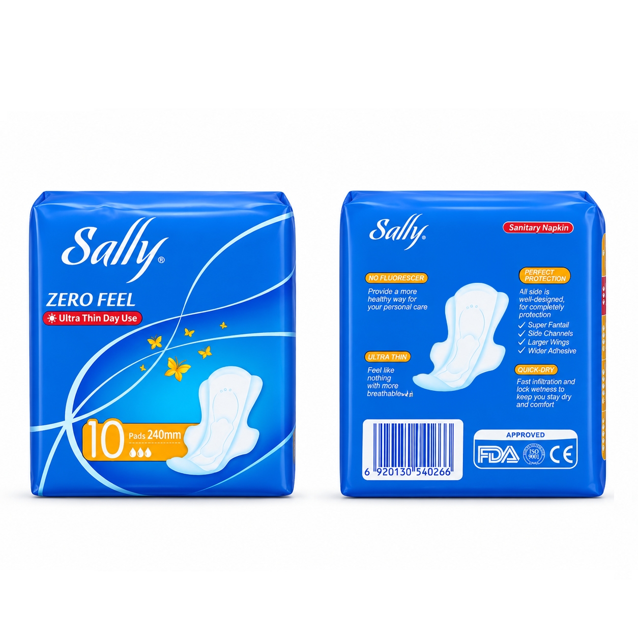 Sally Sanitary Pads Zero Feel Night Use 290mm image